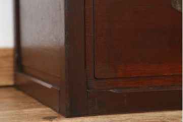 アンティーク雑貨　アンティーク　珍品!古いナラ材の重厚な収納箱