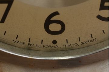 アンティーク雑貨　古いセイコー大理石置時計(ゼンマイ式)