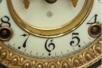 アンティーク雑貨　古いセイコー大理石置時計(ゼンマイ式)