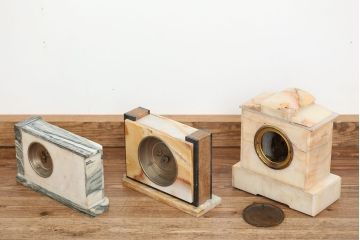 アンティーク雑貨　古いセイコー大理石置時計(ゼンマイ式)