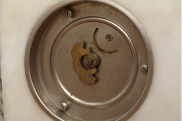 アンティーク雑貨　古いセイコー大理石置時計(ゼンマイ式)