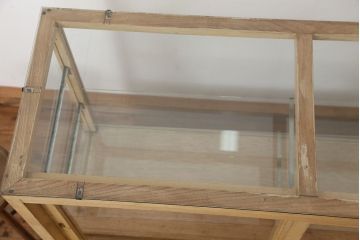 レトロ家具　昭和レトロ 古いパン屋のガラスケース(ショーケース)