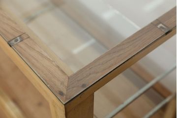 レトロ家具　昭和レトロ 古いパン屋のガラスケース(ショーケース)