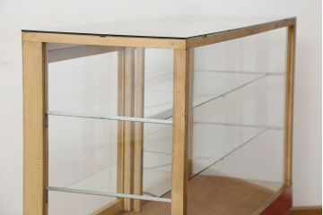 レトロ家具　昭和レトロ 古いパン屋のガラスケース(ショーケース)