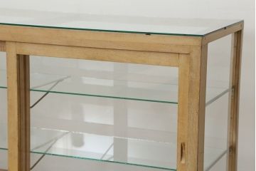 レトロ家具　昭和レトロ 古いパン屋のガラスケース(ショーケース)