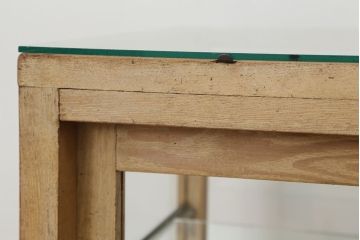 レトロ家具　昭和レトロ 古いパン屋のガラスケース(ショーケース)