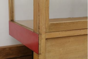 レトロ家具　昭和レトロ 古いパン屋のガラスケース(ショーケース)