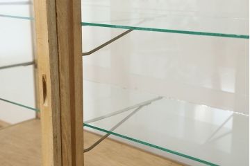 レトロ家具　昭和レトロ 古いパン屋のガラスケース(ショーケース)