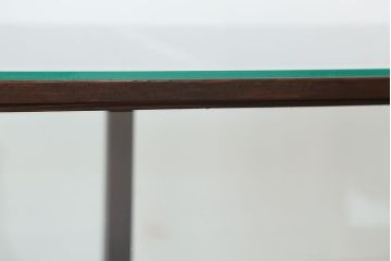 アンティーク家具　アンティーク 古いタバコ屋のシックな脚付きガラスケース(台形)