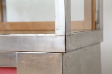 レトロ家具　アンティーク　レトロなデザイン!タバコ屋のRガラスショーケース(ガラスケース)