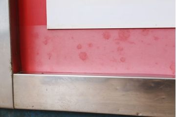 レトロ家具　アンティーク　レトロなデザイン!タバコ屋のRガラスショーケース(ガラスケース)