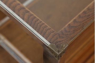 レトロ家具　アンティーク　レトロなデザイン!タバコ屋のRガラスショーケース(ガラスケース)