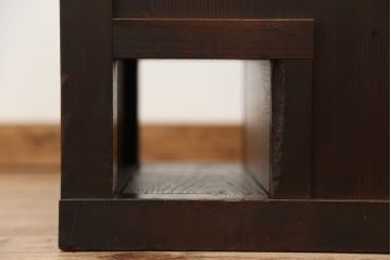 アンティーク家具　アンティーク　古い小窓付きの6杯時代箪笥ローチェスト(引き出し)