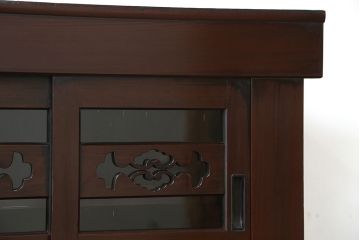 アンティーク家具　古民具・骨董　使い込まれた美しい水屋箪笥(食器棚、収納棚)
