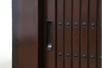 アンティーク家具　古民具・骨董　使い込まれた美しい水屋箪笥(食器棚、収納棚)