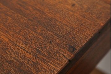 アンティーク　古い雑貨屋の大きな引き出し付き作業台