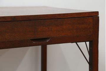 アンティーク　古い雑貨屋の大きな引き出し付き作業台