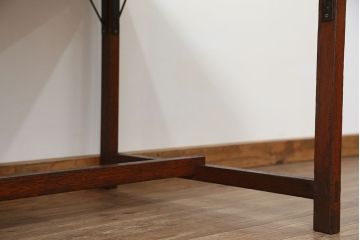 アンティーク　古い雑貨屋の大きな引き出し付き作業台