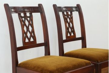 ヴィンテージ家具　イギリスビンテージ　BEVAN FUNNELL(ビヴァン)製ダイニングチェア2脚セット(1)( 北欧ビンテージ、椅子、イス、チェア)