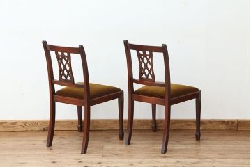 ヴィンテージ家具　イギリスビンテージ　BEVAN FUNNELL(ビヴァン)製ダイニングチェア2脚セット(1)( 北欧ビンテージ、椅子、イス、チェア)