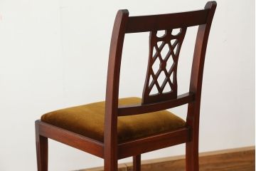 ヴィンテージ家具　イギリスビンテージ　BEVAN FUNNELL(ビヴァン)製ダイニングチェア2脚セット(2)(椅子、イス)