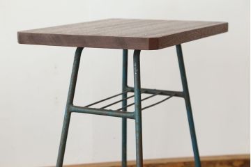 アンティーク家具　アンティーク　鉄脚サイドテーブル(1)(鉄足、机、在宅ワーク、在宅用テーブル、作業台、デスク)