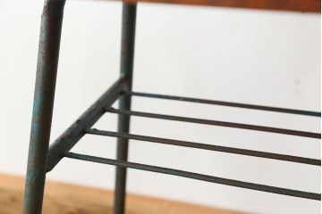 アンティーク家具　アンティーク　鉄脚サイドテーブル(1)(鉄足、机、在宅ワーク、在宅用テーブル、作業台、デスク)