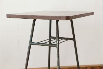 アンティーク家具　アンティーク　鉄脚サイドテーブル(2)(鉄足、机、在宅ワーク、在宅用テーブル、作業台、デスク)
