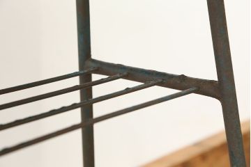 アンティーク家具　アンティーク　鉄脚サイドテーブル(2)(鉄足、机、在宅ワーク、在宅用テーブル、作業台、デスク)