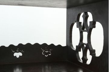 アンティーク家具　古民具・骨董　造りの良い変わり型小箪笥(茶箪笥・茶棚)