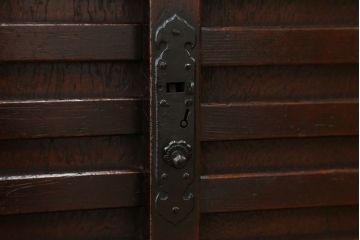 アンティーク家具　古民具・骨董　使い込まれたアンティーク関西帳場箪笥