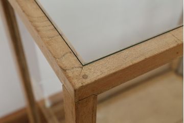 素敵なデザイン!古い雑貨屋の脚付きガラスケース(ショーケース)