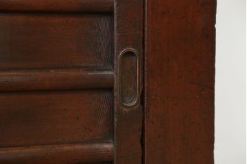 アンティーク家具　古民具・骨董　味わい深い二段重ね四尺水屋箪笥(食器棚、収納棚)