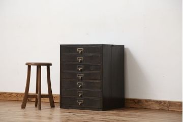 アンティーク家具　工業系　部品入れ小引き出し