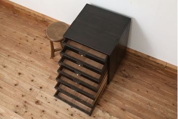 アンティーク家具　工業系　部品入れ小引き出し