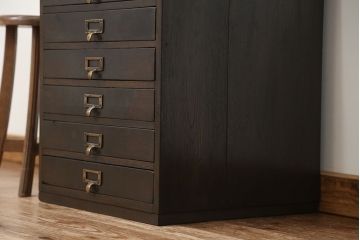 アンティーク家具　工業系　部品入れ小引き出し