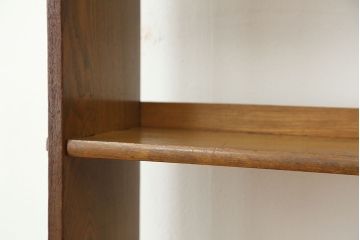 アンティーク家具　アンティーク　古い栓材のシンプルな本棚