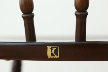 中古　飛騨産業キツツキマーク穂高アームチェア(ダイニングチェア)2脚セット?