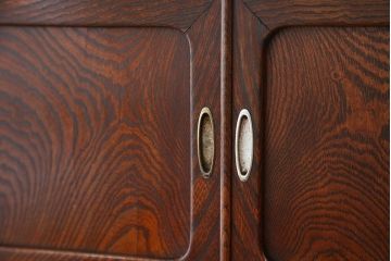 アンティーク家具　古民具・骨董　前面ケヤキ!杢目がキレイな茶箪笥