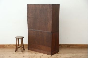 アンティーク家具　古民具・骨董　前面ケヤキ!杢目がキレイな茶箪笥