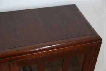 アンティーク家具　アンティーク　古いナラ材の上品で落ちついたデザインの本棚