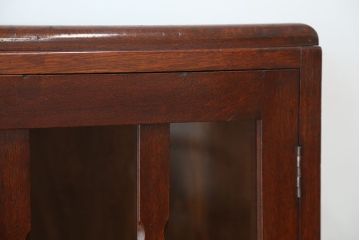アンティーク家具　アンティーク　古いナラ材の上品で落ちついたデザインの本棚