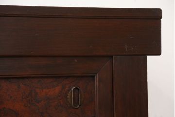 アンティーク家具　古民具・骨董　飾り棚付き三尺水屋箪笥(茶棚、食器棚、収納棚)