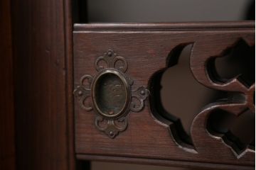 アンティーク家具　古民具・骨董　飾り棚付き三尺水屋箪笥(茶棚、食器棚、収納棚)