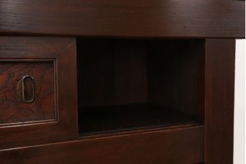 アンティーク家具　古民具・骨董　飾り棚付き三尺水屋箪笥(茶棚、食器棚、収納棚)