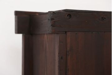 アンティーク家具　古民具・骨董　飾り棚付き三尺水屋箪笥(茶棚、食器棚、収納棚)