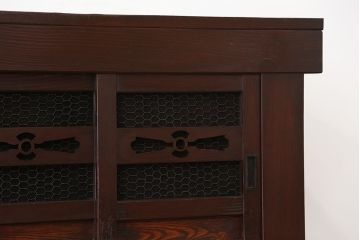 アンティーク家具　古民具・骨董　重厚!シックな六尺水屋箪笥(食器棚)