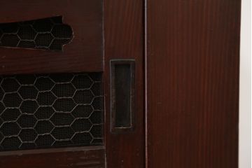 アンティーク家具　古民具・骨董　重厚!シックな六尺水屋箪笥(食器棚)