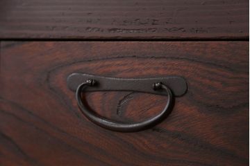 アンティーク家具　古民具・骨董　重厚!シックな六尺水屋箪笥(食器棚)