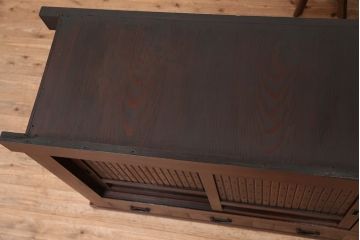 アンティーク家具　古民具・骨董　重厚!シックな六尺水屋箪笥(食器棚)